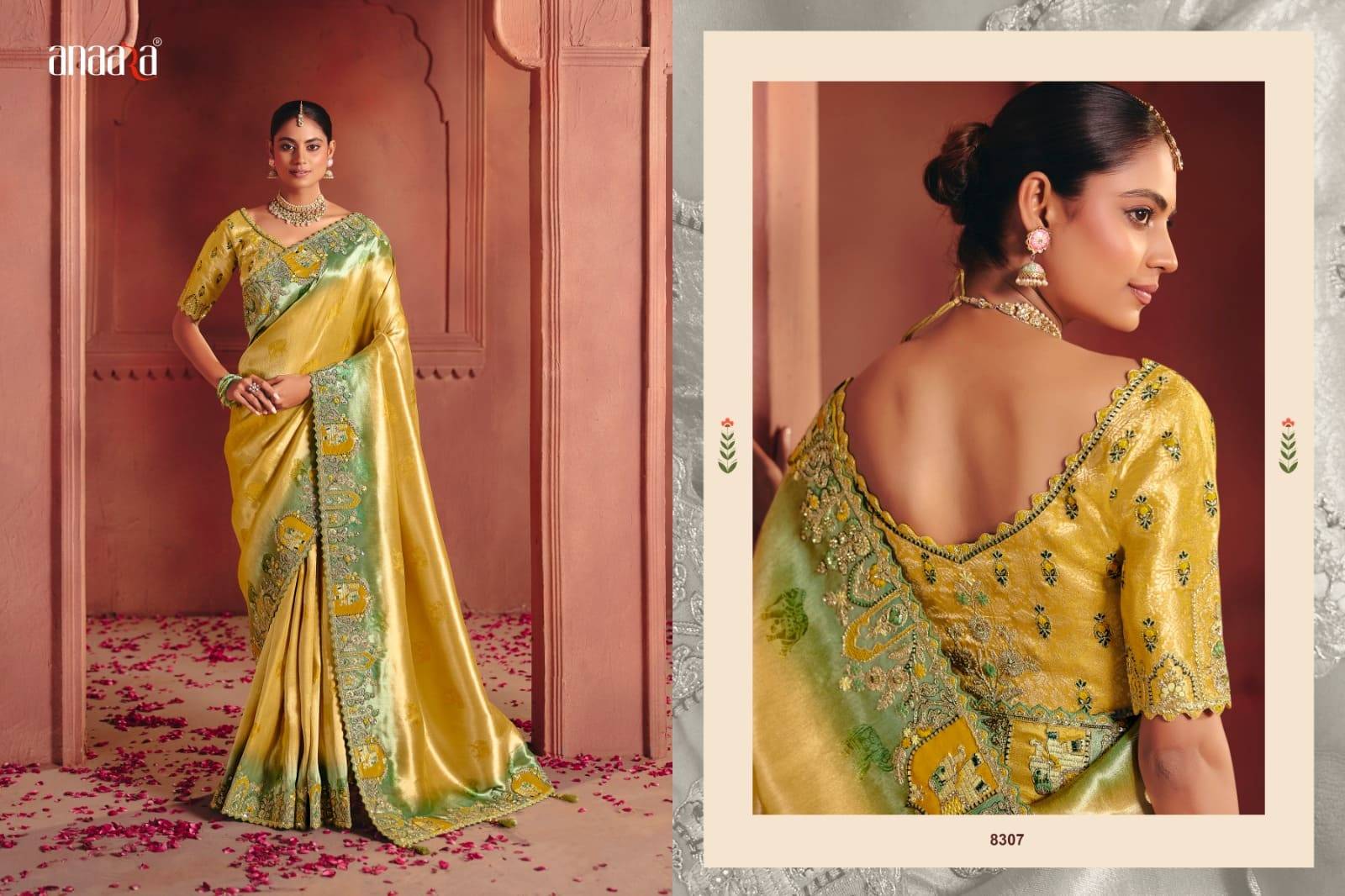 ANAARA 8300 SERIES BY TATHASTU 8301 to 8312 Series Indian Traditional Bridal Wear Collection Beautiful Stylish Fancy Colorful Party Wear & Occasional Wear Silk Sarees At Wholesale Price